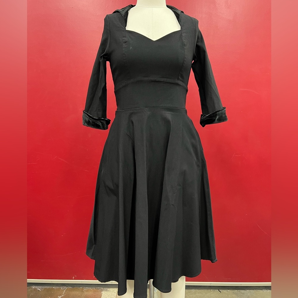 Pinup Couture Classic Black Midi Dress